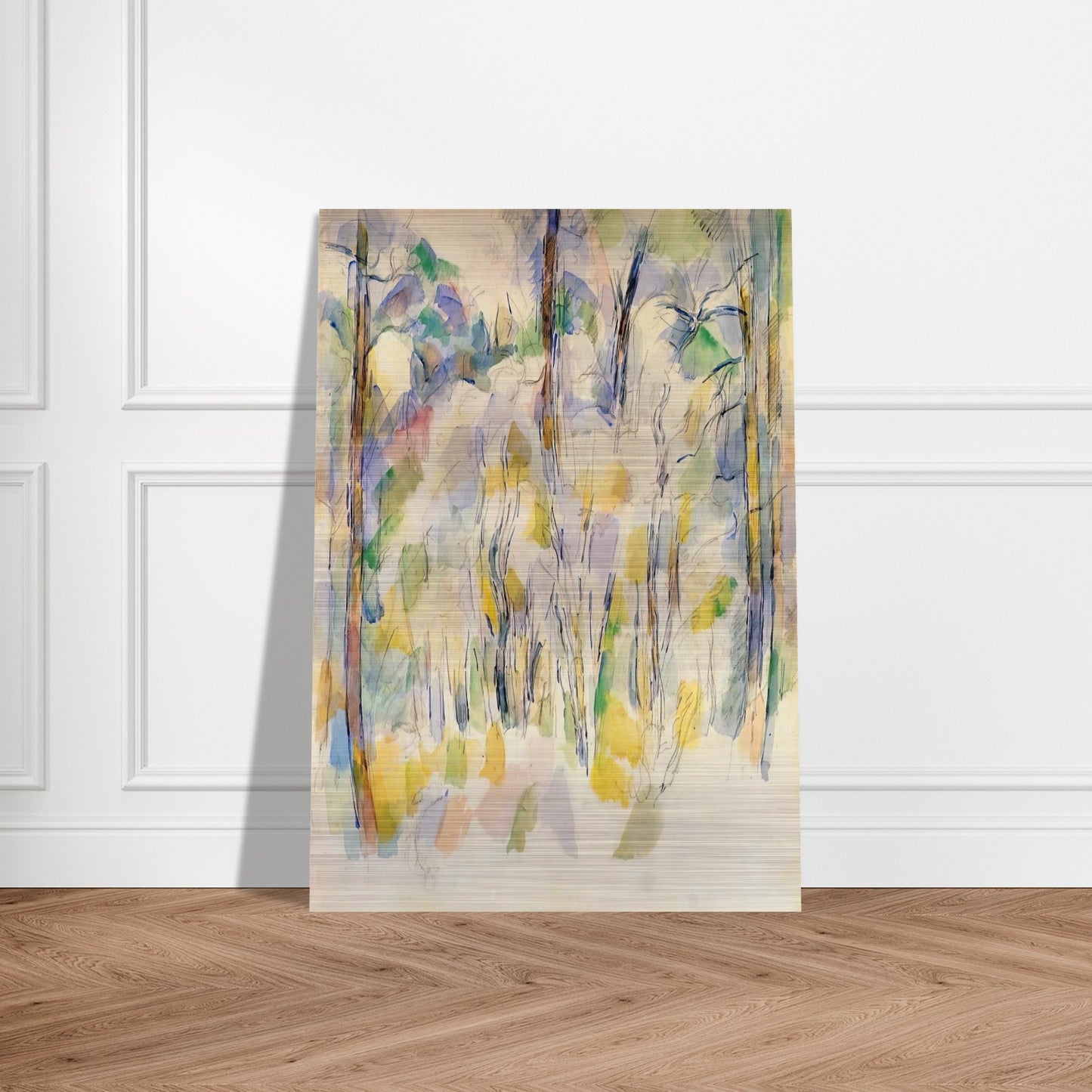 In the Woods - Paul Cézanne Brushed Aluminum Print - 70x100 cm / 28x40 inches | Paul Cézanne Aluminum Print | Paul Cézanne Prints