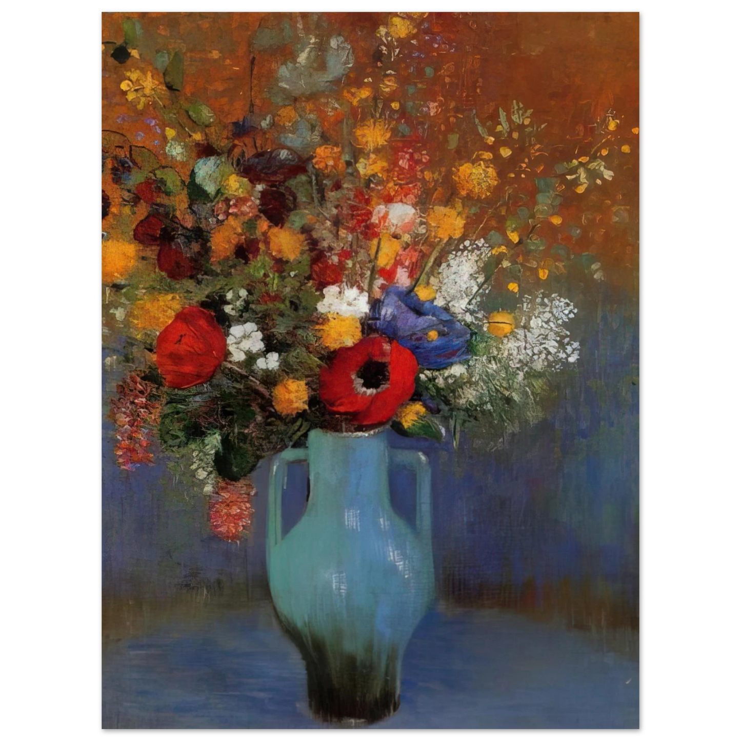 Odilon Redon - BOUQUET OF WILD FLOWERS 1  75x100 cm / 30x40inches Fine Art Poster
