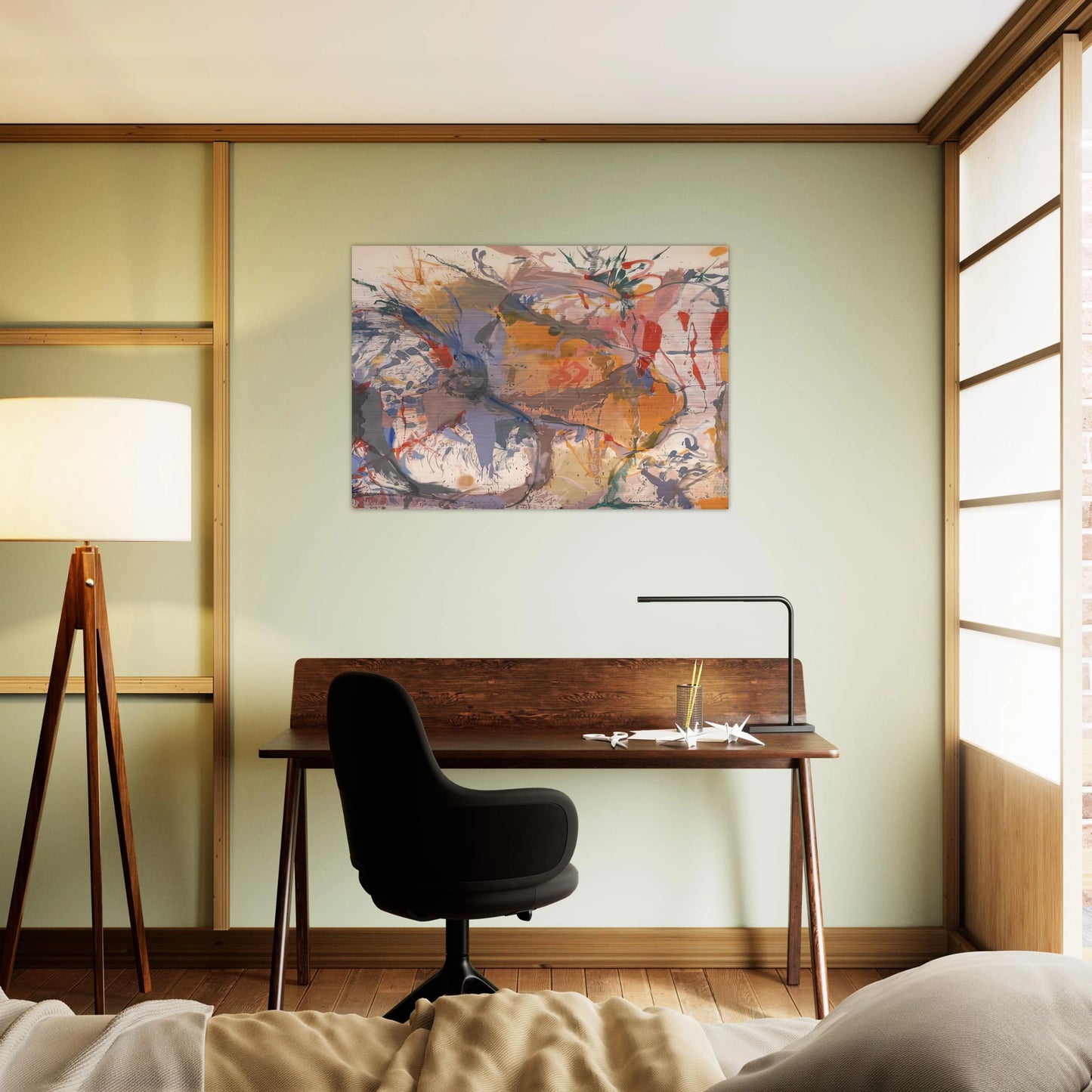 Before the Caves, 1958- - Helen Frankenthaler Brushed Aluminum Print - 70x100 cm / 28x40 inches | Helen Frankenthaler Aluminum Print | Helen Frankenthaler Prints