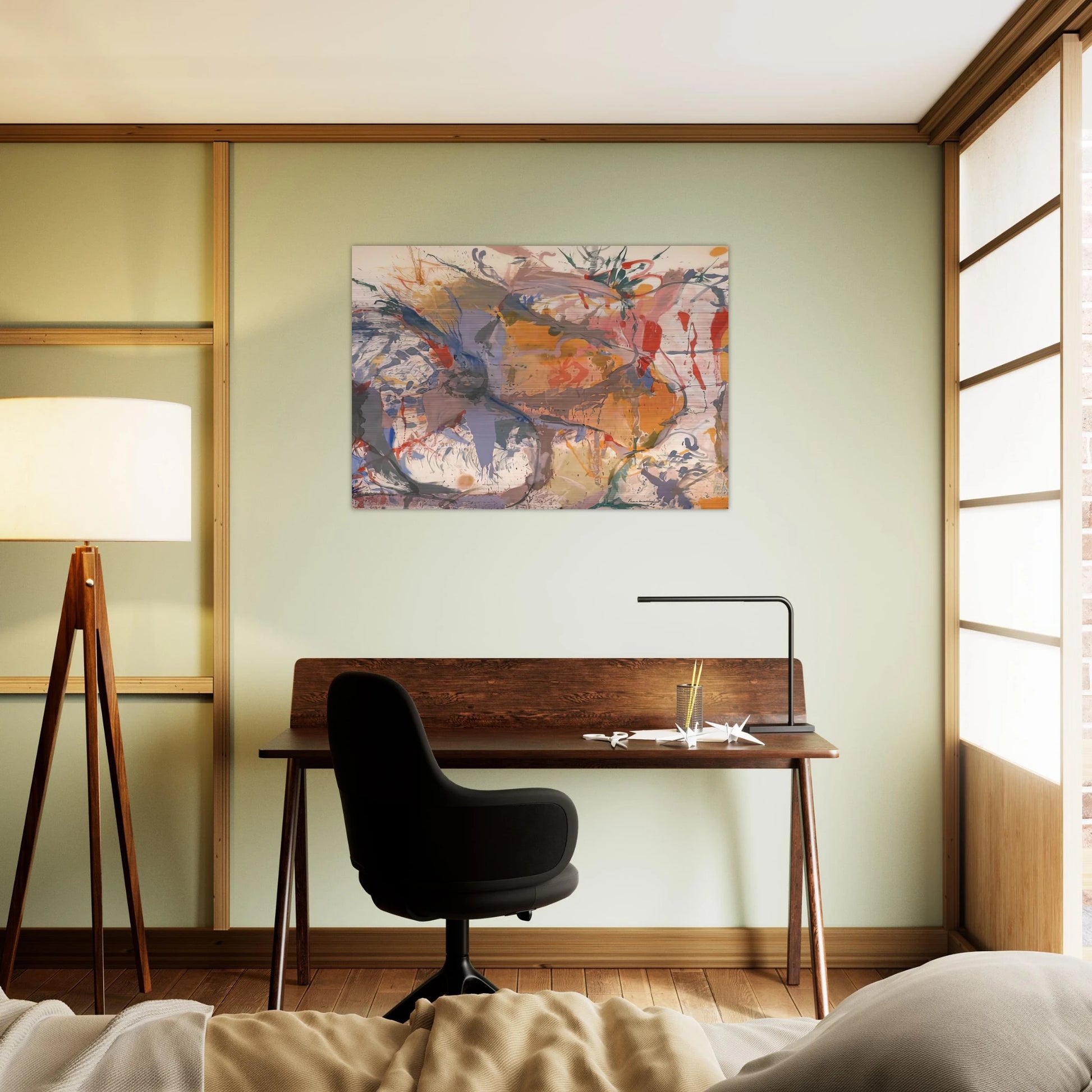 Before the Caves, 1958- - Helen Frankenthaler Brushed Aluminum Print - 70x100 cm / 28x40 inches | Helen Frankenthaler Aluminum Print | Helen Frankenthaler Prints