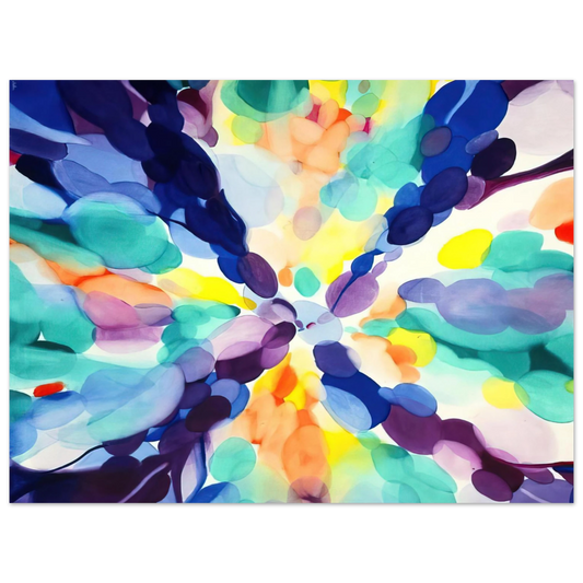 Alice Baber - Lavender High  75x100 cm / 30x40inches Fine Art Poster