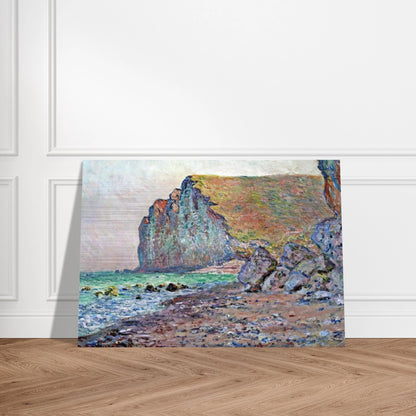 Cliffs of Les Petites-Dalles - claude monet Brushed Aluminum Print - 70x100 cm / 28x40 inches | claude monet Aluminum Print | claude monet Prints