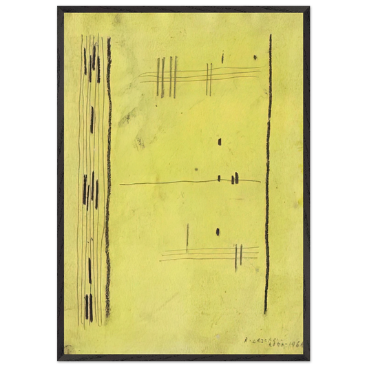 Senza titolo - 1964 - Bice Lazzari 70x100 cm / 28x40 inches Framed Art Print – Black Wooden Frame