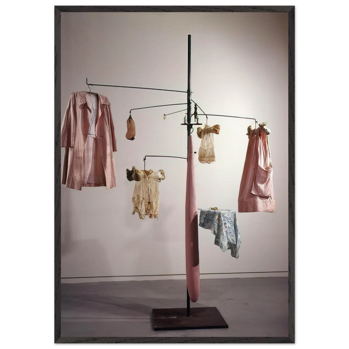 PINK DAYS AND BLUE DAYS 1997 - Louise Bourgeois 70x100 cm / 28x40 inches Framed Art Print – Black Wooden Frame