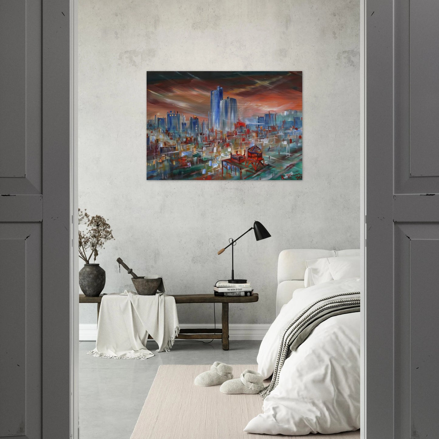 Big City - Konrad Zuse Brushed Aluminum Print - 70x100 cm / 28x40 inches | Konrad Zuse Aluminum Print | Konrad Zuse Prints