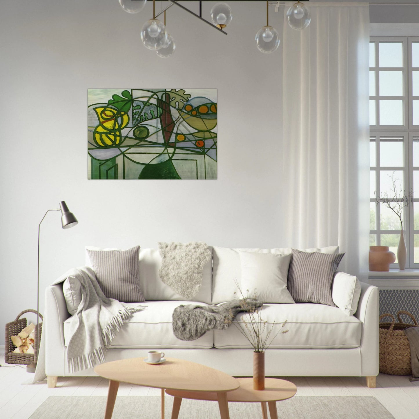 Still life - Pablo Picasso Brushed Aluminum Print - 70x100 cm / 28x40 inches | Pablo Picasso Aluminum Print | Pablo Picasso Prints