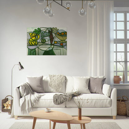 Still life - Pablo Picasso Brushed Aluminum Print - 70x100 cm / 28x40 inches | Pablo Picasso Aluminum Print | Pablo Picasso Prints