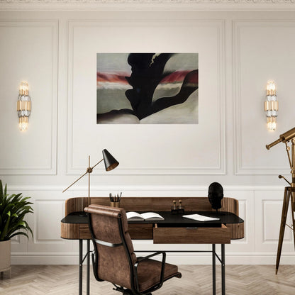 Black Place Green - Georgia O'Keeffe Brushed Aluminum Print - 70x100 cm / 28x40 inches | Georgia O'Keeffe Aluminum Print | Georgia O'Keeffe Prints