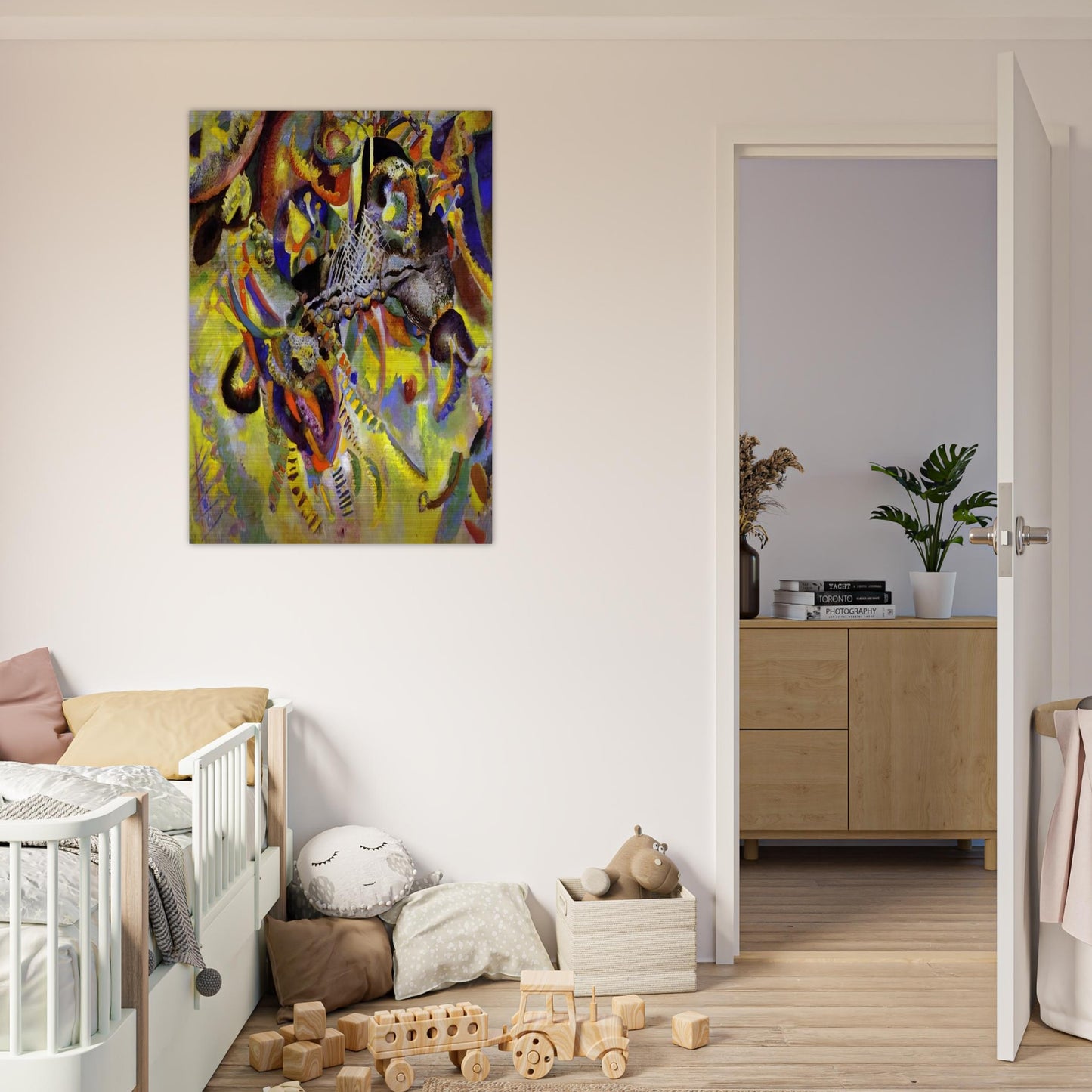 FUGUE 1914 - Wassily Kandinsky Brushed Aluminum Print - 70x100 cm / 28x40 inches | Wassily Kandinsky Aluminum Print | Wassily Kandinsky Prints