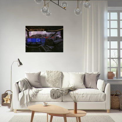 Syd Mead - Syd Mead Brushed Aluminum Print - 70x100 cm / 28x40 inches | Syd Mead Aluminum Print | Syd Mead Prints