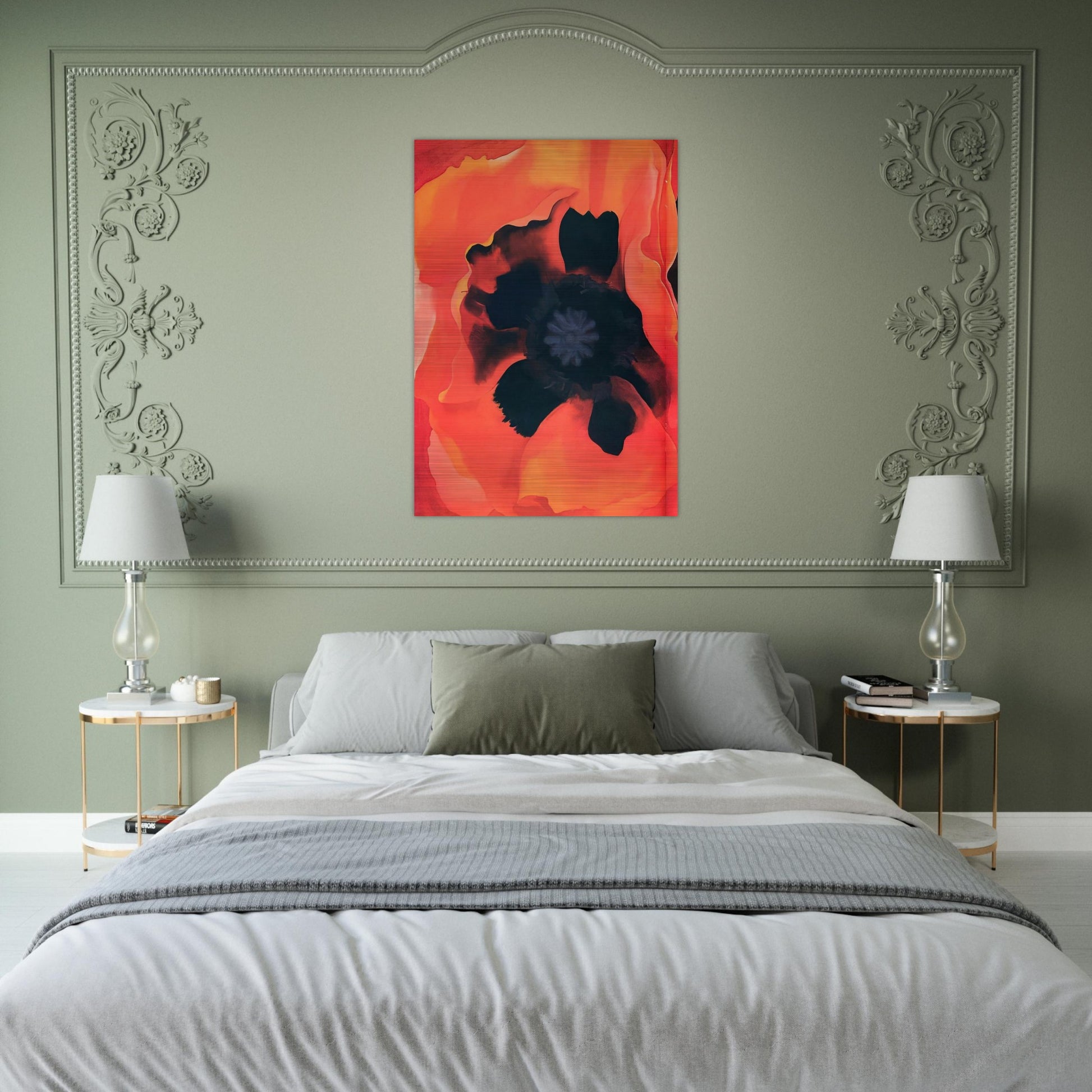 Poppy 2 - Georgia O'Keeffe Brushed Aluminum Print - 70x100 cm / 28x40 inches | Georgia O'Keeffe Aluminum Print | Georgia O'Keeffe Prints