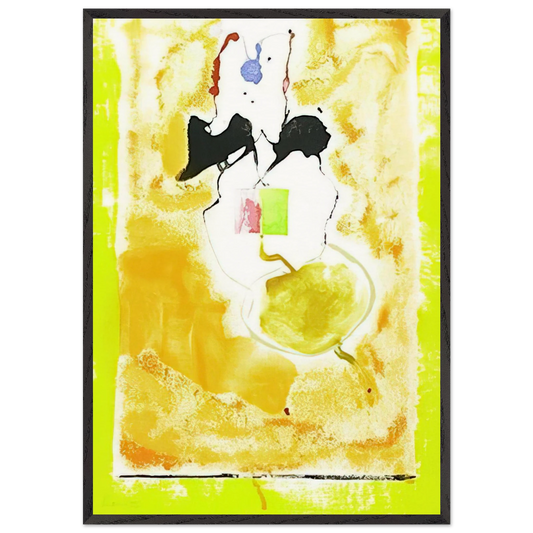 Solar Imp - 2001 - Helen Frankenthaler 70x100 cm / 28x40 inches Framed Art Print – Black Wooden Frame