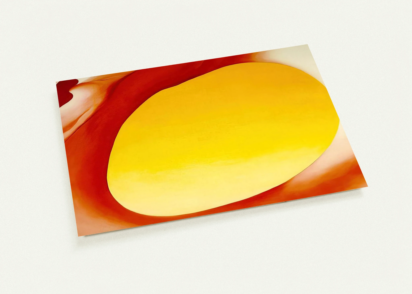 Pelvis Series - Red with Yellow By Georgia O'Keeffe Pack of 10 Post Cards | Georgia O'Keeffe Post Cards | A6 (10.5 x 14.8 cm) - 4.1 x 5.8 inches