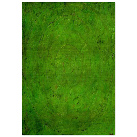 GREEN TARGET - Jasper Johns Brushed Aluminum Print - 70x100 cm / 28x40 inches | Jasper Johns Aluminum Print | Jasper Johns Prints