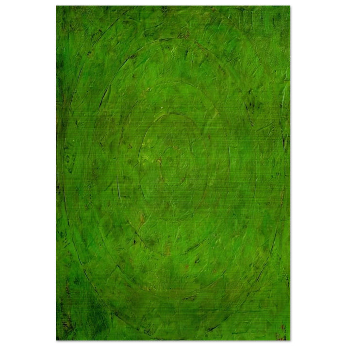 GREEN TARGET - Jasper Johns Brushed Aluminum Print - 70x100 cm / 28x40 inches | Jasper Johns Aluminum Print | Jasper Johns Prints
