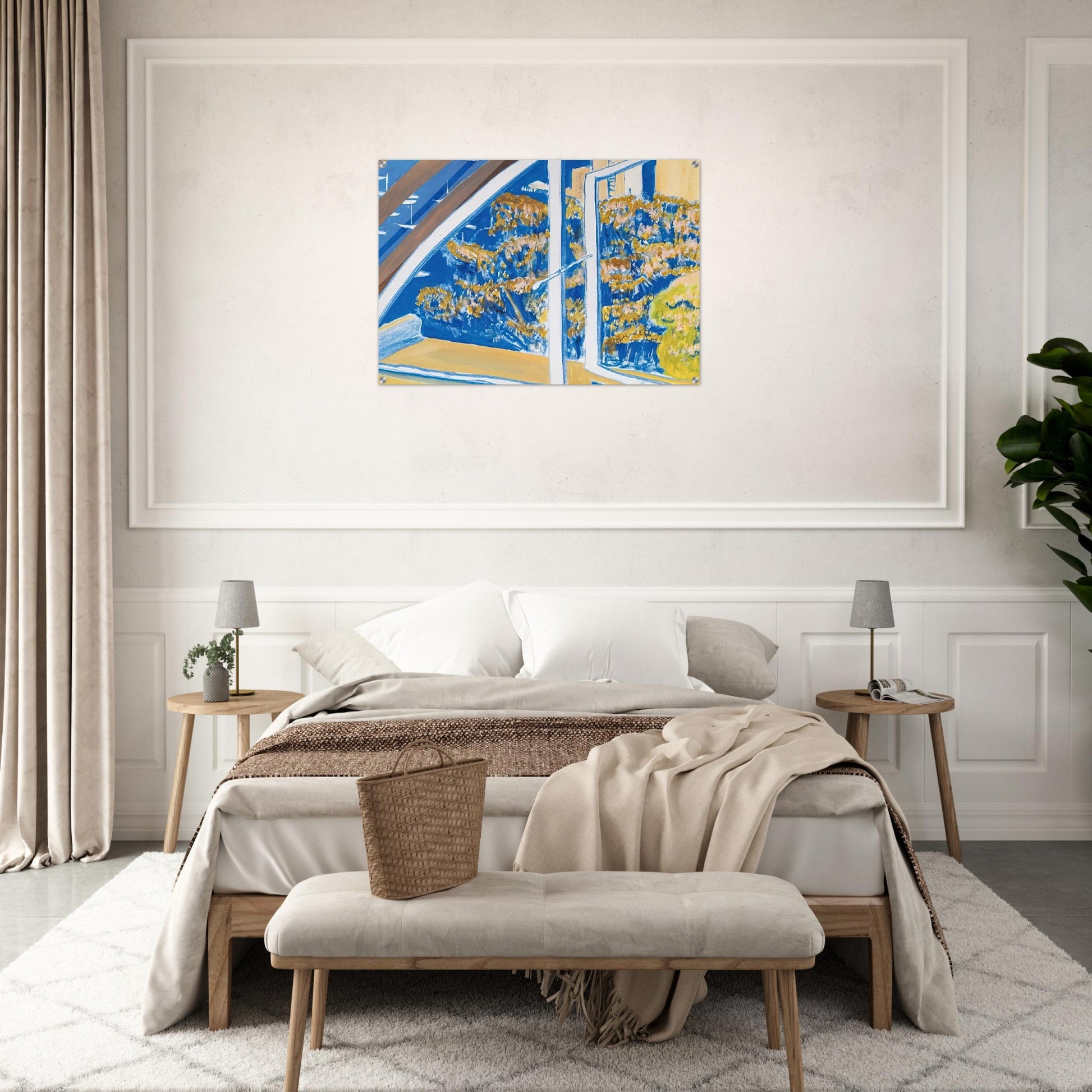 The Window, Lavender Bay - 1980 - Brett Whiteley Acrylic Print - 70x100 cm / 28x40″ inches