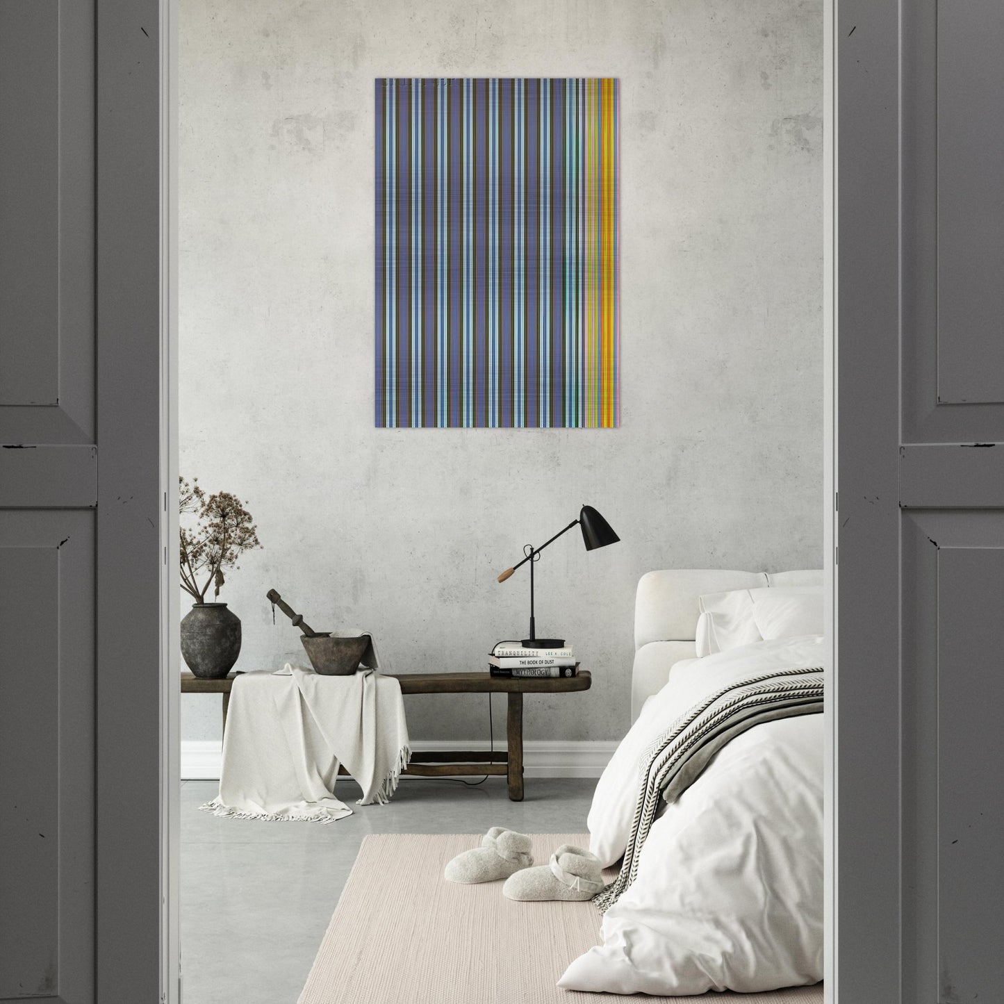 Jack-in-the-Box - 1969 - Gene Davis Brushed Aluminum Print - 70x100 cm / 28x40 inches | Gene Davis Aluminum Print | Gene Davis Prints
