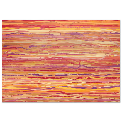 All Over Pour Painting - 1969 - Ronnie Landfield Brushed Aluminum Print - 70x100 cm / 28x40 inches | Ronnie Landfield Aluminum Print | Ronnie Landfield Prints