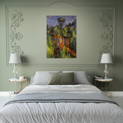 Bibemus Quarry - Paul Cézanne Brushed Aluminum Print - 70x100 cm / 28x40 inches | Paul Cézanne Aluminum Print | Paul Cézanne Prints
