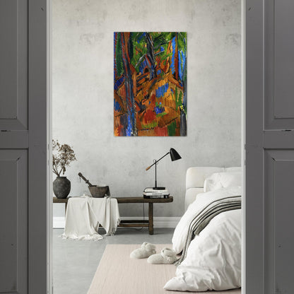 TREES 1913 - Raoul Dufy Brushed Aluminum Print - 70x100 cm / 28x40 inches | Raoul Dufy Aluminum Print | Raoul Dufy Prints