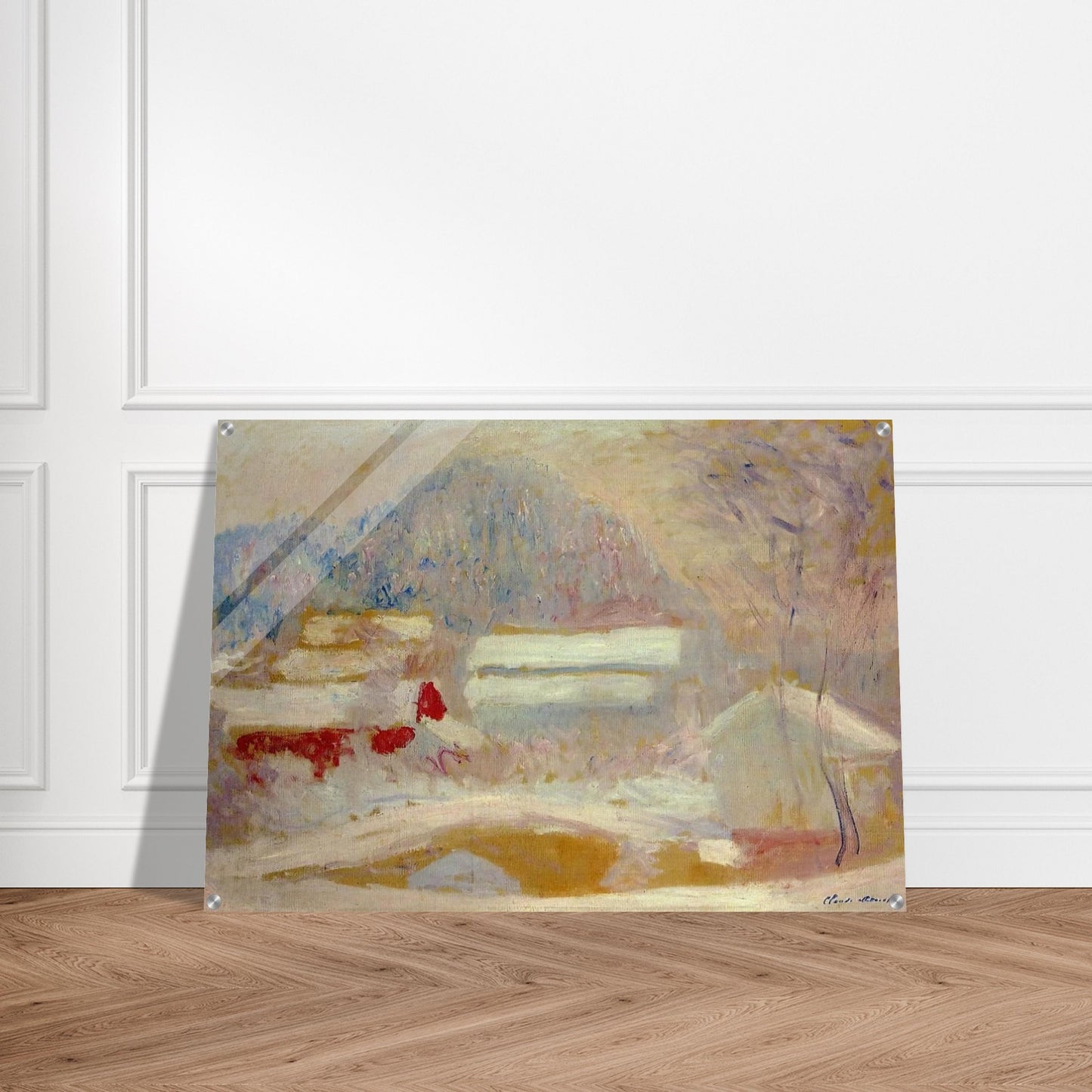 Norwegian Landscape, Sandviken - claude monet Acrylic Print - 70x100 cm / 28x40″ inches
