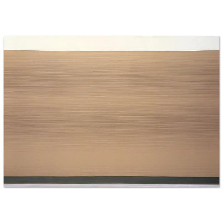 Yellow Ochre - 1967 - Ronnie Landfield Brushed Aluminum Print - 70x100 cm / 28x40 inches | Ronnie Landfield Aluminum Print | Ronnie Landfield Prints