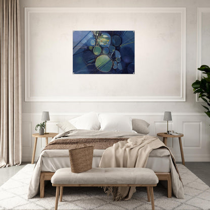 Green Abstract - 1966 - Gebre Kristos Desta Acrylic Print - 70x100 cm / 28x40″ inches