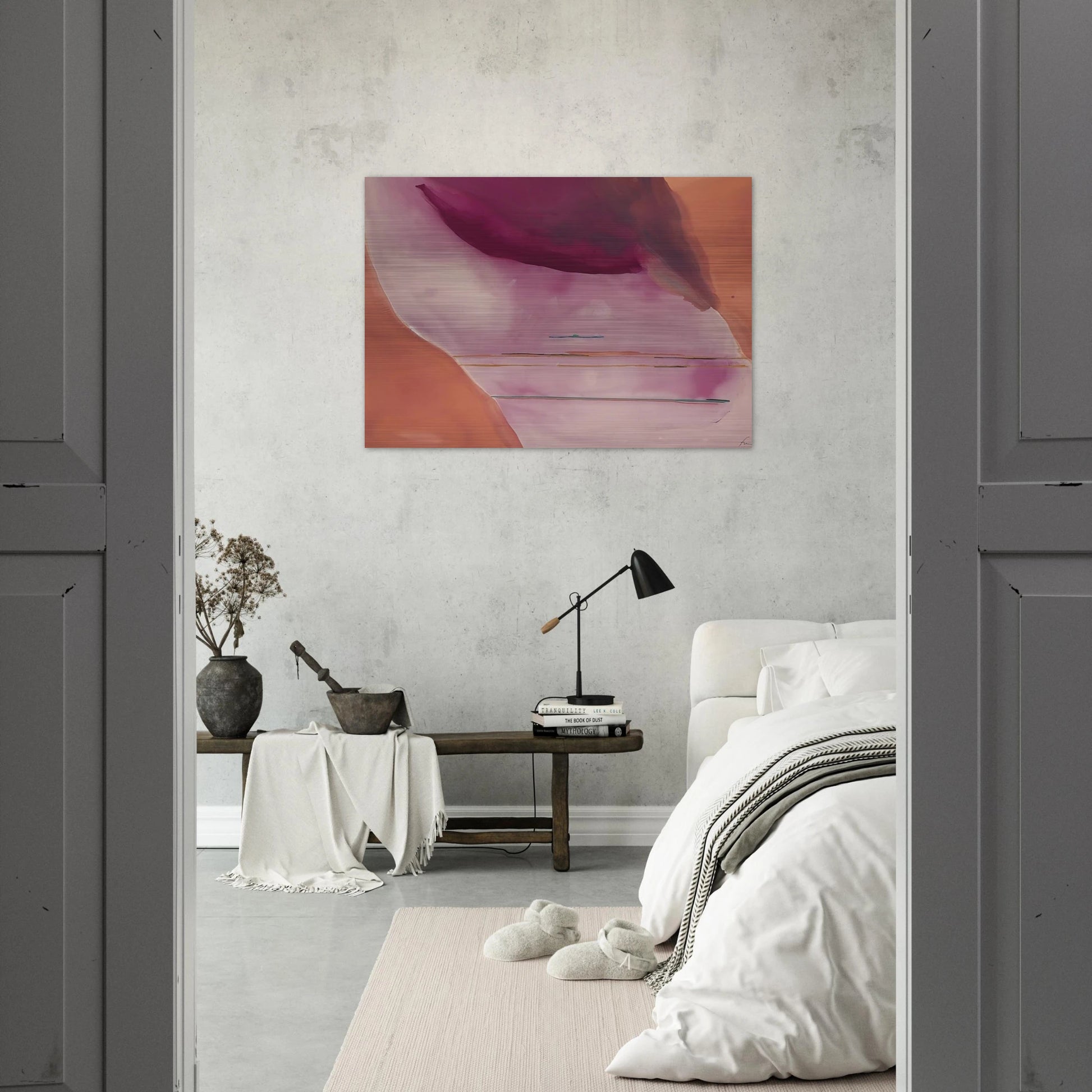 Pendulum - 1972 - Helen Frankenthaler Brushed Aluminum Print - 70x100 cm / 28x40 inches | Helen Frankenthaler Aluminum Print | Helen Frankenthaler Prints