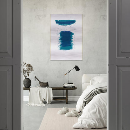 Very First Stone - Sam Francis Brushed Aluminum Print - 70x100 cm / 28x40 inches | Sam Francis Aluminum Print | Sam Francis Prints