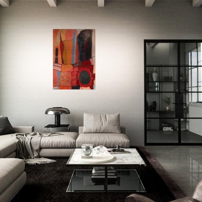 Rock Totems - 1948 - John Ferren Brushed Aluminum Print - 70x100 cm / 28x40 inches | John Ferren Aluminum Print | John Ferren Prints