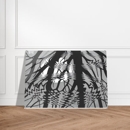 RIPPLED SURFACE - MC Escher Acrylic Print - 70x100 cm / 28x40″ inches | Maurits Cornelis Escher Prints