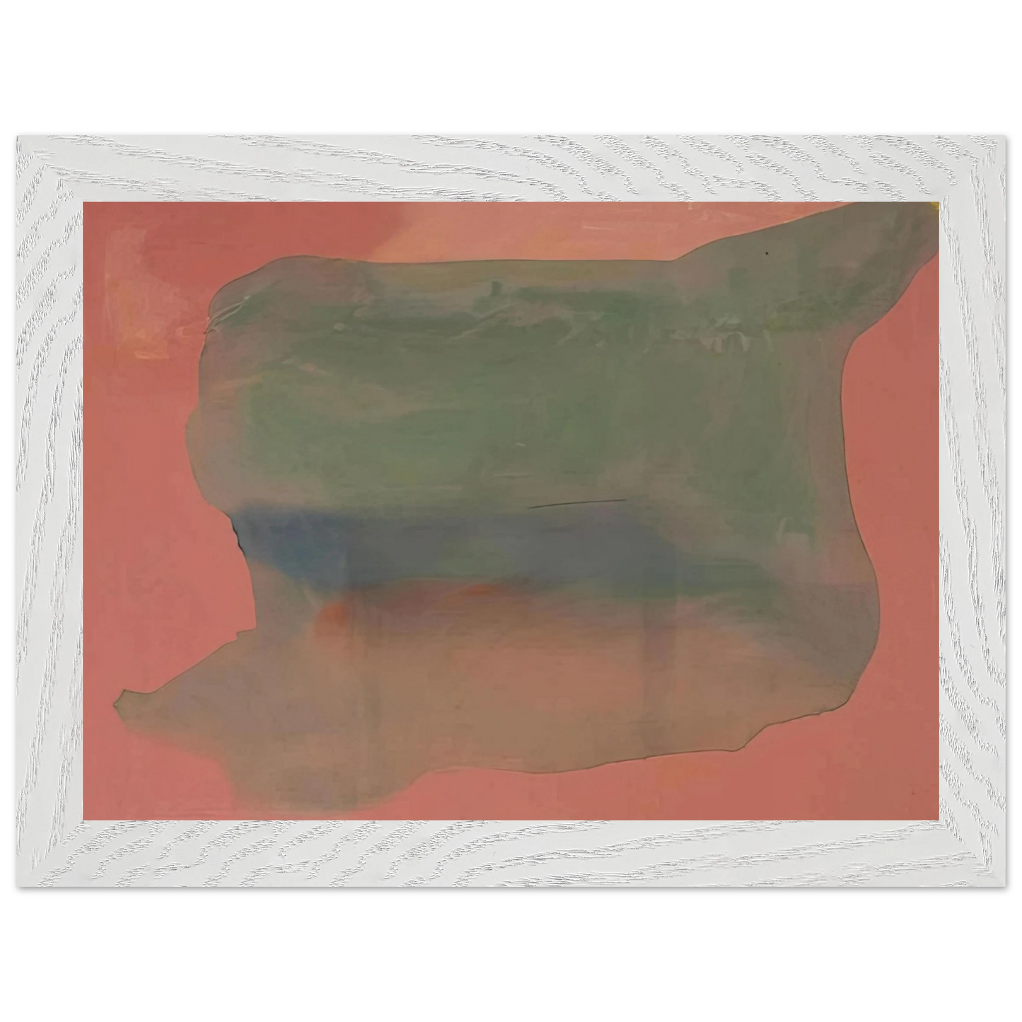 Helen Frankenthaler - Yearning - 1973 Wall art - 30x40 cm / 12x16 inches - Premium Wooden Framed Poster With Fine Art Paper-canvas - White frame