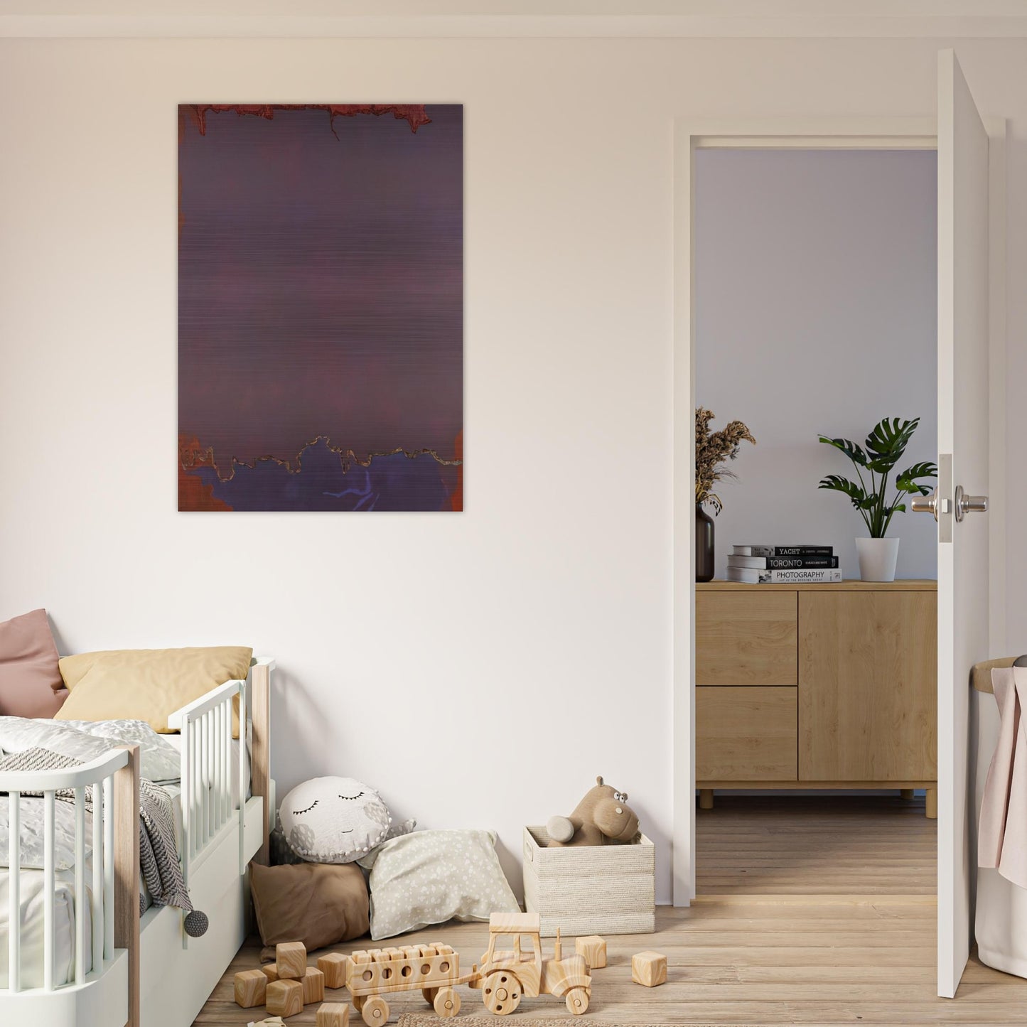 Infinity Field - 1973 - Theodoros Stamos Brushed Aluminum Print - 70x100 cm / 28x40 inches | Theodoros Stamos Aluminum Print | Theodoros Stamos Prints