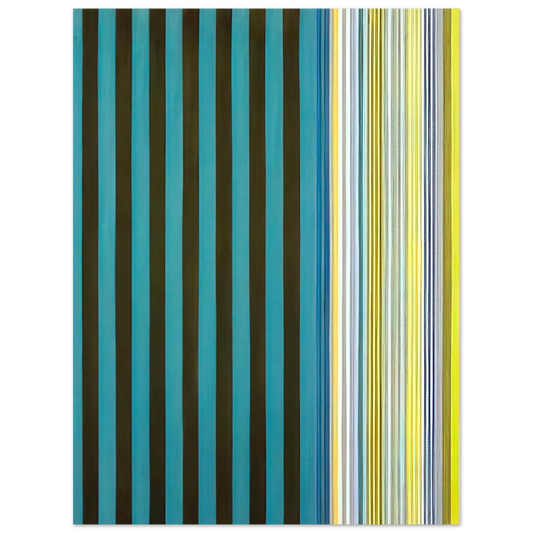 Gene Davis - Green Stripes - 1970  75x100 cm / 30x40inches Fine Art Poster