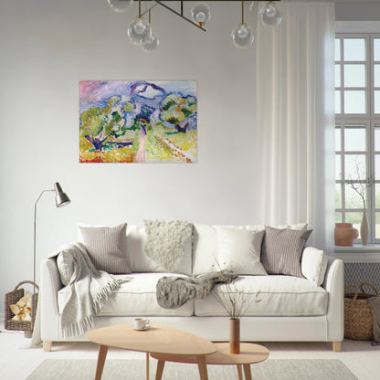 PROMENADE DES OLIVIERS 1905 - Henri Matisse Brushed Aluminum Print - 70x100 cm / 28x40 inches | Henri Matisse Aluminum Print | Henri Matisse Prints