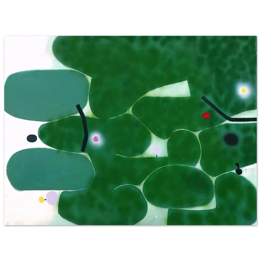 Victor Pasmore - THE GREEN EARTH 1980  75x100 cm / 30x40inches Fine Art Poster