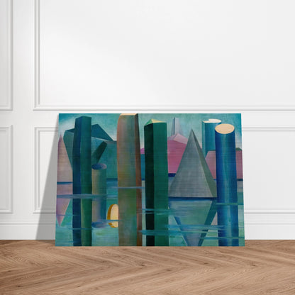 Calmaria II - Tarsila do Amaral Brushed Aluminum Print - 70x100 cm / 28x40 inches | Tarsila do Amaral Aluminum Print | Tarsila do Amaral Prints