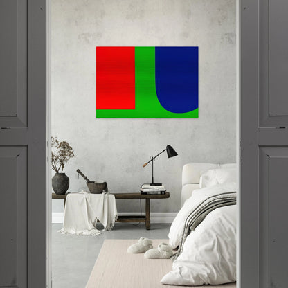Red Blue Green - Ellsworth Kelly Brushed Aluminum Print - 70x100 cm / 28x40 inches | Ellsworth Kelly Aluminum Print | Ellsworth Kelly Prints