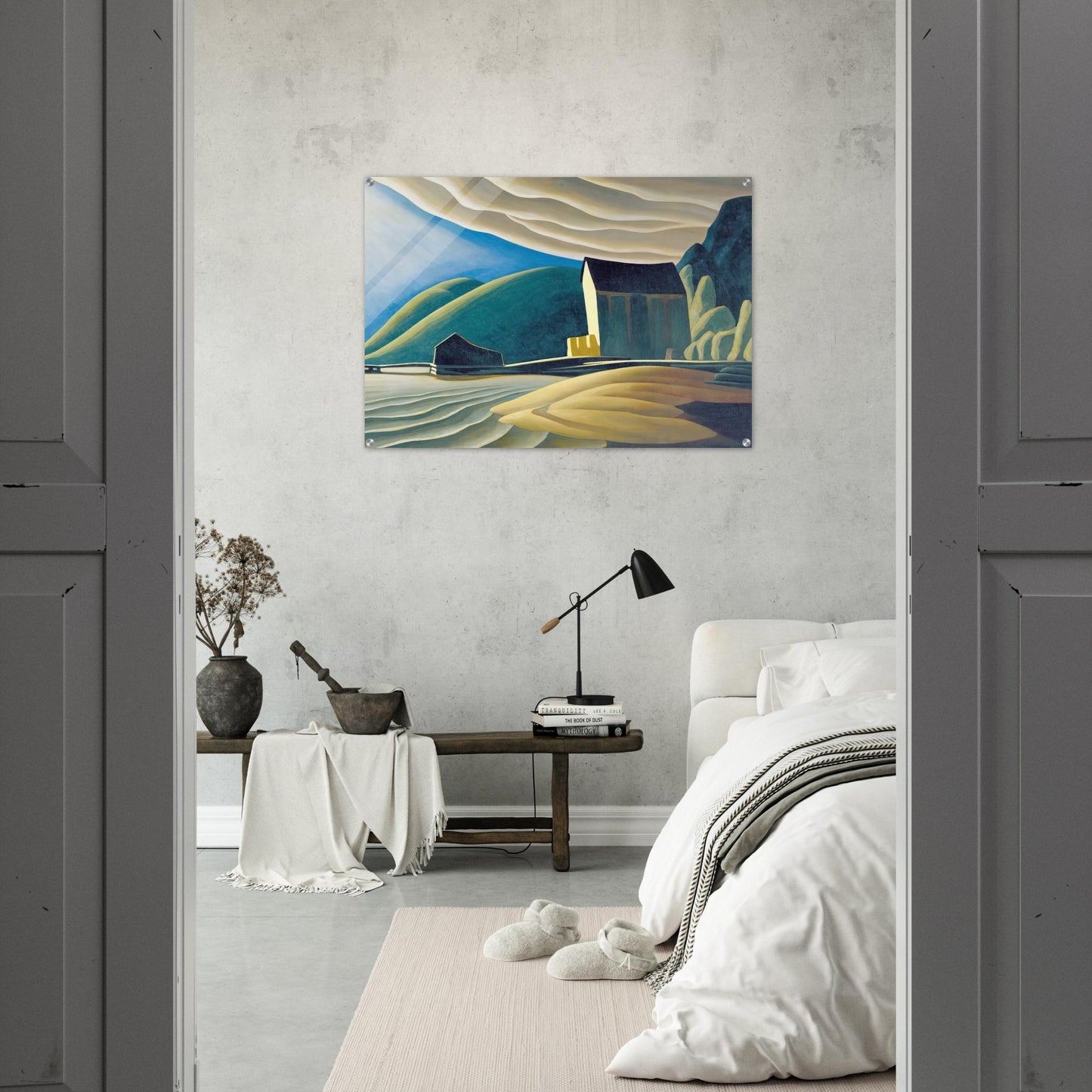 Ice House, Coldwell, Lake Superior - 1923 - Lawren Harris Acrylic Print - 70x100 cm / 28x40″ inches