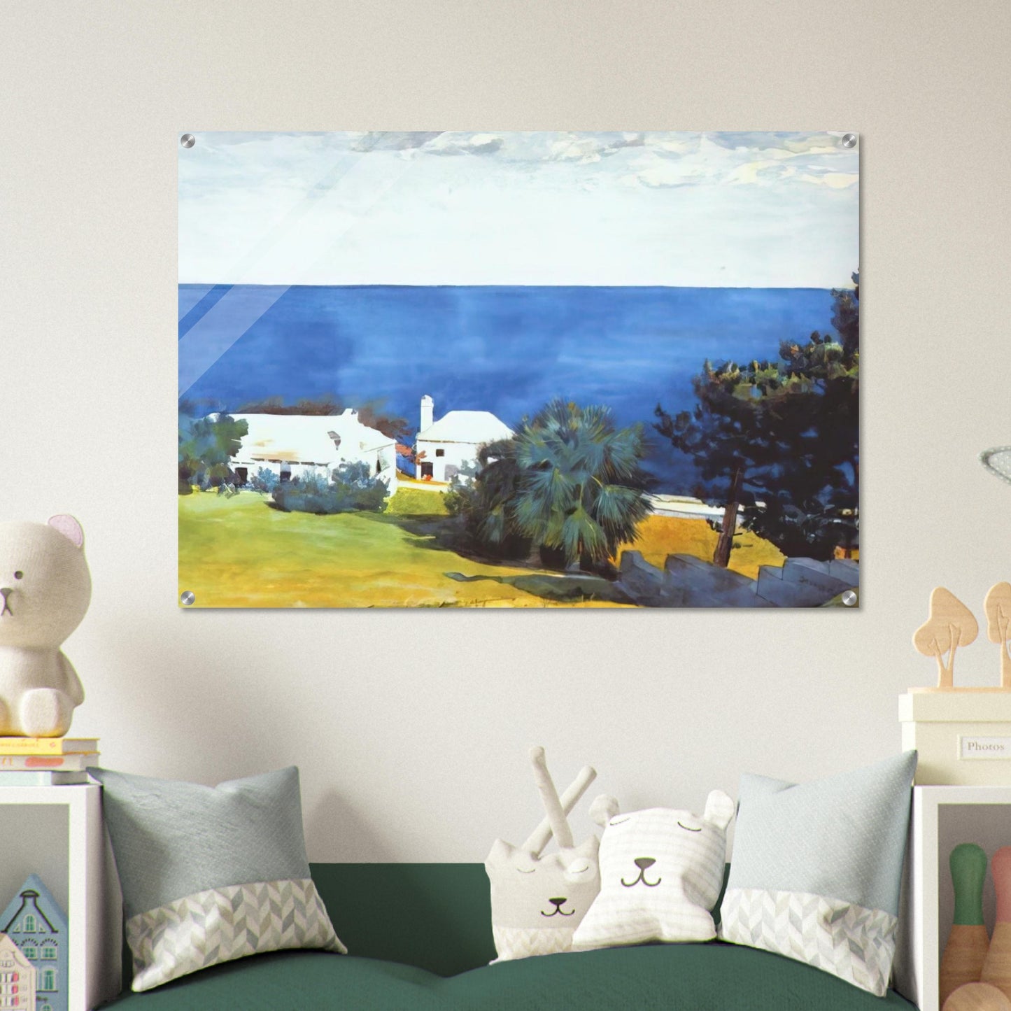 SHORE AT BERMUDA - Winslow Homer Acrylic Print - 70x100 cm / 28x40″ inches