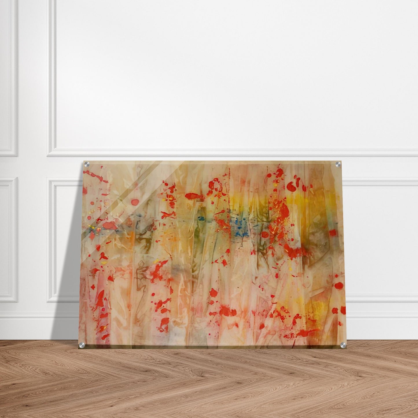 Red April - Sam Gilliam Acrylic Print - 70x100 cm / 28x40″ inches