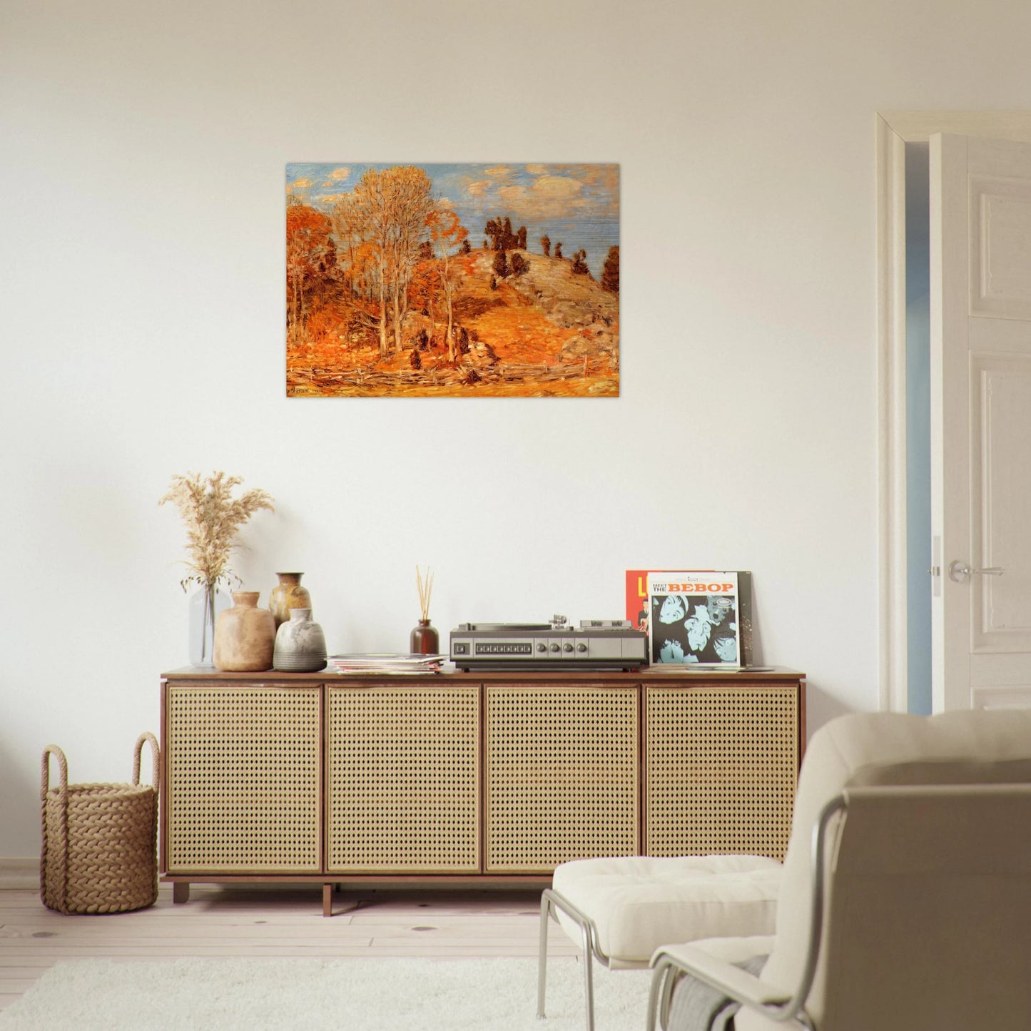 The Cedar Lot, Old Lyme - Childe Hassam Brushed Aluminum Print - 70x100 cm / 28x40 inches | Childe Hassam Aluminum Print | Childe Hassam Prints