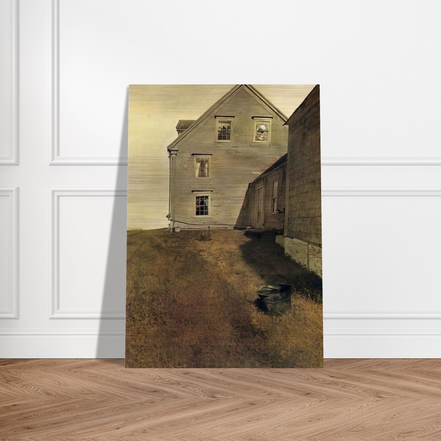 WEATHERSIDE - Andrew Wyeth Brushed Aluminum Print - 70x100 cm / 28x40 inches | Andrew Wyeth Aluminum Print | Andrew Wyeth Prints