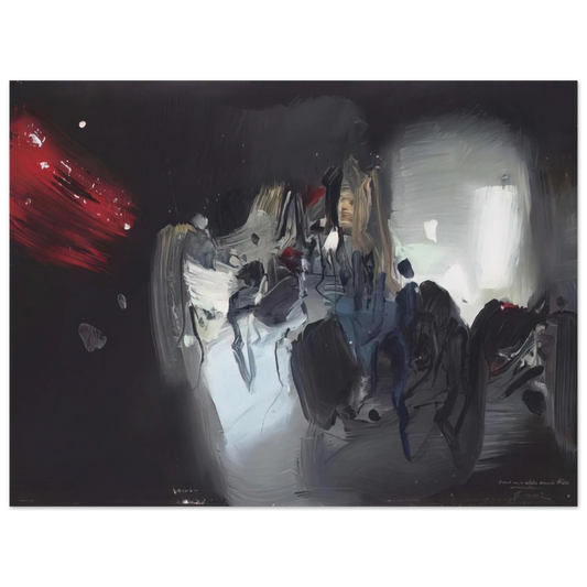 Chu teh Chun - COMPOSITION 1972  75x100 cm / 30x40inches Fine Art Poster