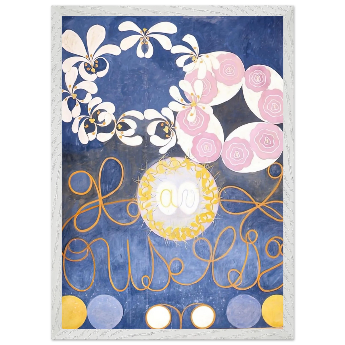 Hilma af Klint - THE TEN LARGEST 1907 Wall art - A3 (29.7 x 42  cm) - Premium Wooden Framed Poster With Fine Art Paper - Wood frame