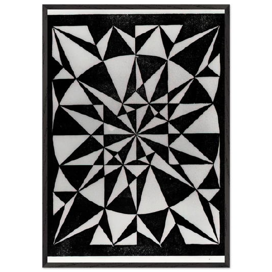 FLOR DE PASCUA BEAUTIFUL - MC Escher 70x100 cm / 28x40 inches Framed Art Print – Black Wooden Frame | Maurits Cornelis Escher Prints