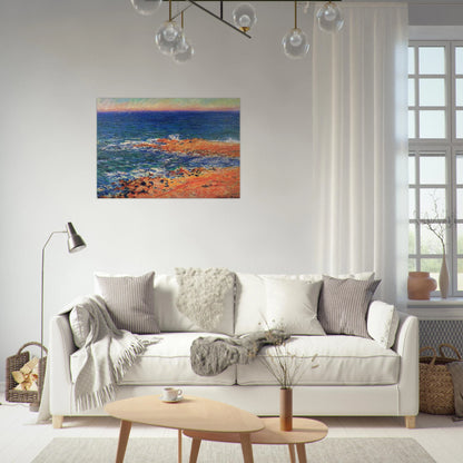 The Big Blue Sea in Antibes - claude monet Brushed Aluminum Print - 70x100 cm / 28x40 inches | claude monet Aluminum Print | claude monet Prints
