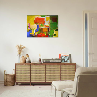 August Light - Hans Hofmann Brushed Aluminum Print - 70x100 cm / 28x40 inches | Hans Hofmann Aluminum Print | Hans Hofmann Prints