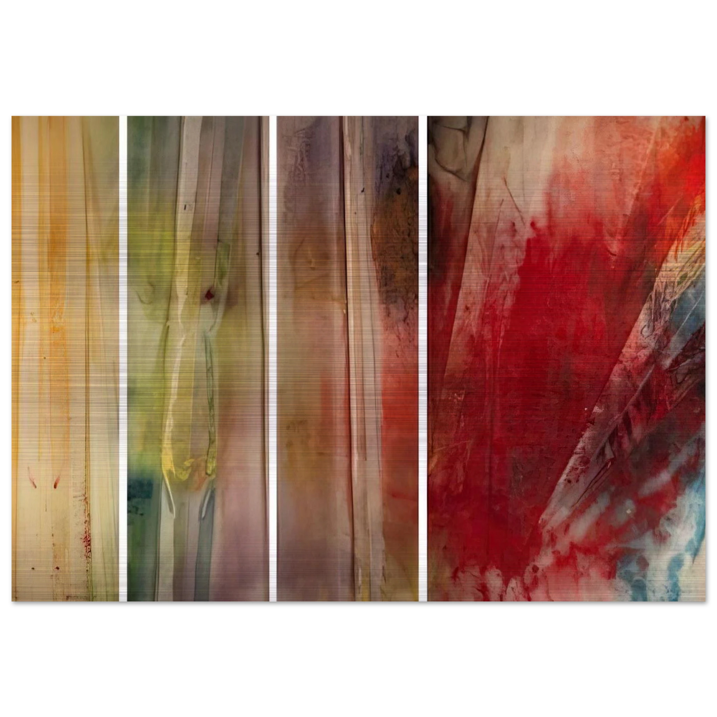 A Warmth, A Lightness, A Glow and Then - Sam Gilliam Brushed Aluminum Print - 70x100 cm / 28x40 inches | Sam Gilliam Aluminum Print | Sam Gilliam Prints