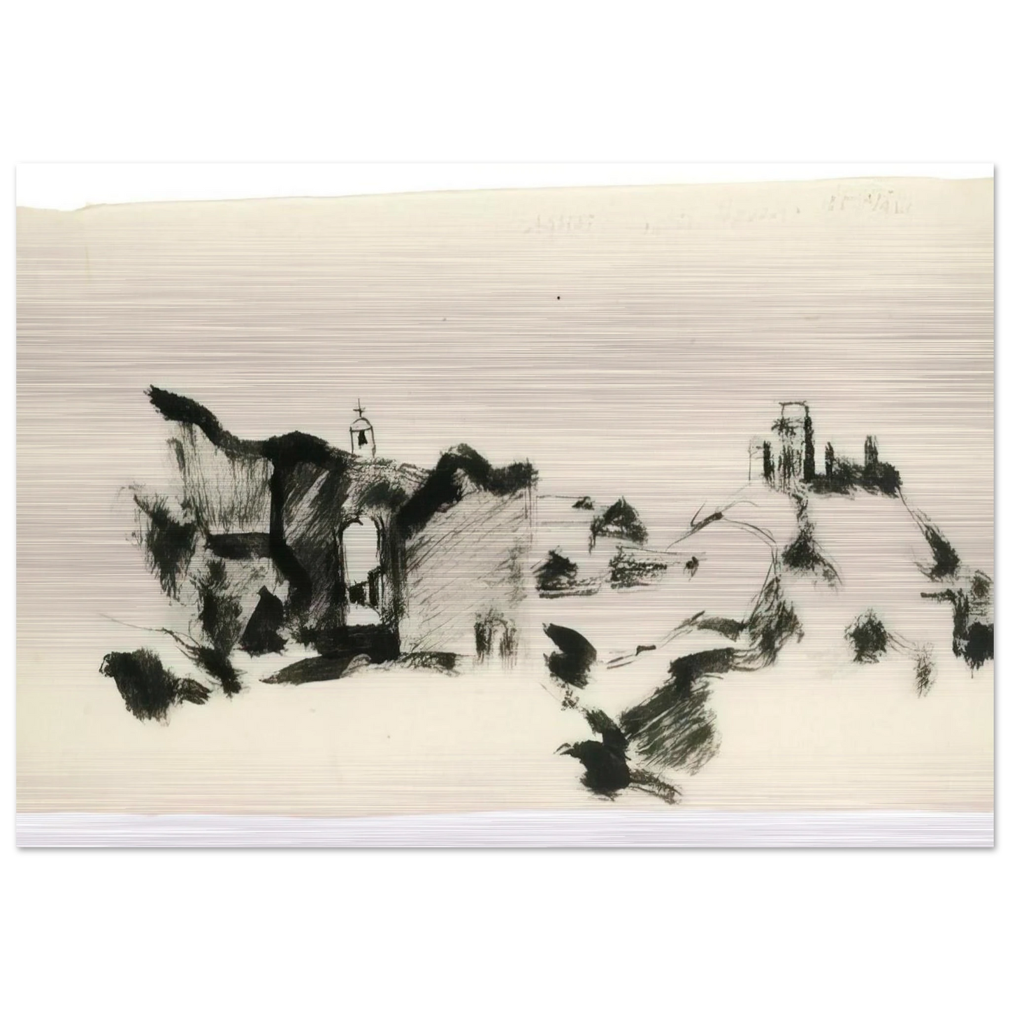 Assisi 35, marzo - 1935 - Julius Bissier Brushed Aluminum Print - 70x100 cm / 28x40 inches | Julius Bissier Aluminum Print | Julius Bissier Prints